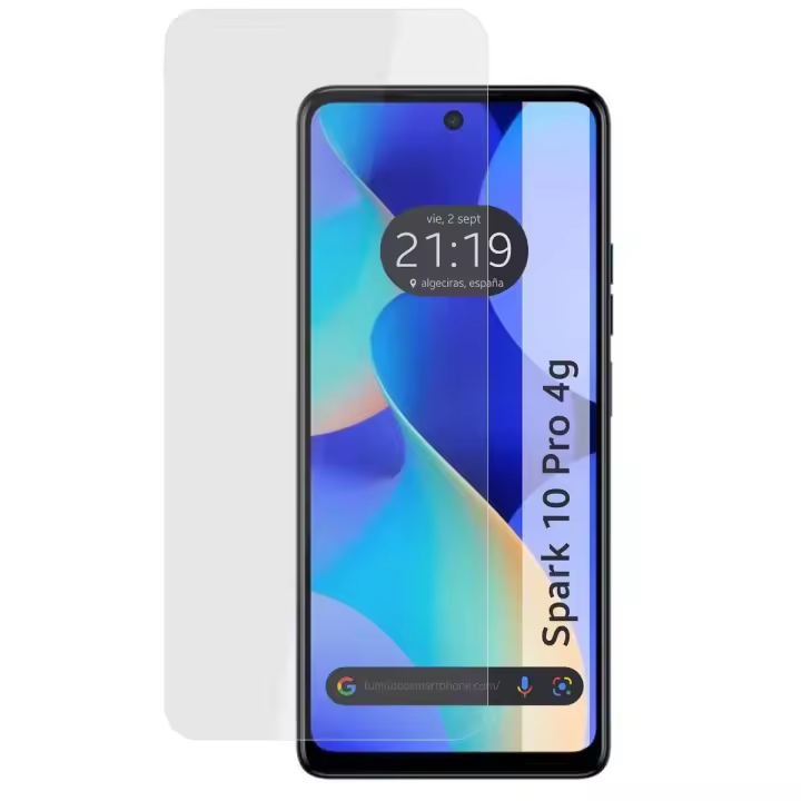 Tumundosmartphone Protector Cristal Templado para TECNO SPARK 10 Pro Vidrio - 1
