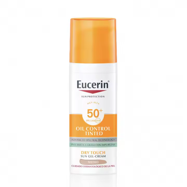 EUCERIN SUN GEL-CREAM OIL CONTROL TINTED MEDIO SPF50 50 ML - 1