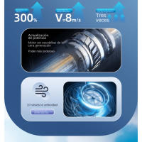 Ventilador de Cintura 2025 Miravia - Turbina AI with 100 NIVeles de Viento, Barería 8000mAh y Carga USB-C, Clip Ajustable para Mochila/Mesa/Cinturón, diseño Ultraligero en Aluminio para Exterior/Gimnasio/Oficina - details 3