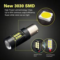2Pcs 1156 BA15S P21W LED BAU15S PY21W BAY15D Lámpara De Auto 1157 P21/5W R5W 21pcs 3030SMD Luz LED Para Coche 12V - 24V Universal - details 3
