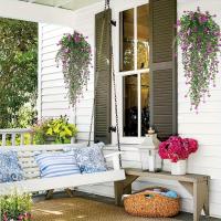 3pcs Plantas Colgantes Artificiales Falso Eucalipto Hojas Verdes Vínculo Plástico Resistente Al UV Para Exterior Decoración De Fiesta - details 3