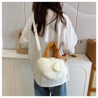 Bolso De Peluche De Pato Duro En Forma De Huevo Con Colgante De Pollo Divertido Kawaii Para Mujeres Regalo De Cumpleaños Bolsa De Mano En Forma De Hen Feo - details 10