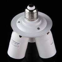 Adaptador Convertidor E27 Divisor 3/4 Para Bombillas Y Lámparas Soporte De Base Para Fotografía Material ABS - details 2