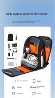 Bolsa De Negocios Multifuncional Impermeable Con Cerradura Antirrobo Transpirable Mochila Con Carga USB Gran Capacidad Para Viajes - details 1