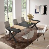 Skraut Home - Mesa Consola Extensible - Mesa Auxiliar - Tapa - 58/262x90x73cm - Práctica y Versátil - Estilo Moderno - Fácil Montaje - details 1