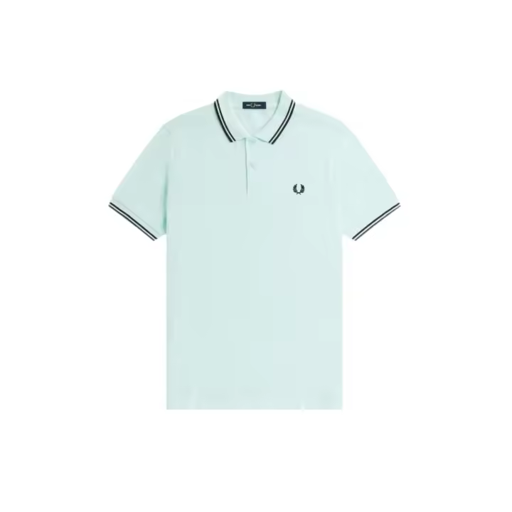 Fred Perry Slim Fit Twin Tipped Polo Brighton Black - 1