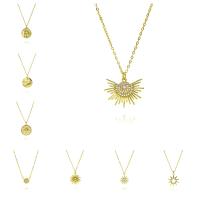 18K Chapado en Gold de Maple inoxidable Fund Sol Collar de joyas de regalo - details 0