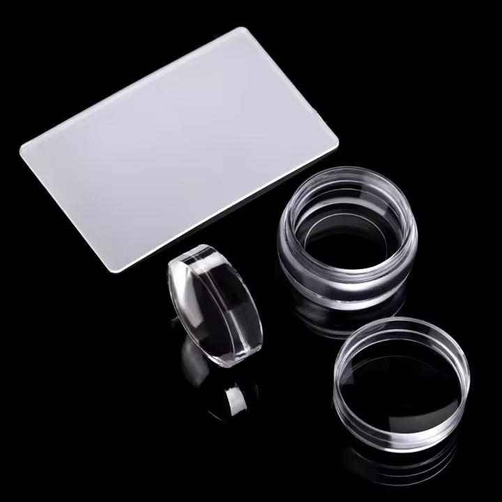 Kit De Estampado De Uñas Con Molde De Silicona Gel Y Cuchilla Herramientas De Manicura DIY Arte De Uñas Accesorios De Uñas - 1