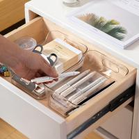 Caja De Almacenamiento Transparente Organizador De Escritorio Para Cocina Y Cosméticos Cesta De Almacenamiento Ecológica Moderna - details 4