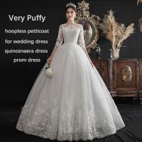 Falda De Tules 8 Capas Crinolina Sin Aro Para Vestidos De Boda Underskirt De Poliéster Para Mujer Accesorio De Moda - details 1