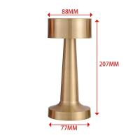 Lámpara De Mesa LED Táctil De 3 Colores Retro Para Café Luz Nocturna Recargable Decorativa Para Escritorio Sensor Para Dormitorio - details 5