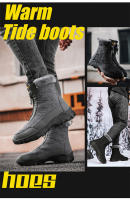 Botas De Invierno Impermeables Para Hombre Con Peluche Caliente Antideslizantes Altas Botas De Camuflaje Para Exteriores Y Senderismo - details 3