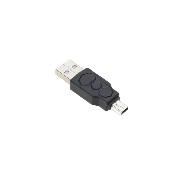 Adaptador universal mini USB macho a USB macho ⋆ Color negro ⋆ Compatible con múltiples dispositivos ⋆ Ideal para conexión de periféricos, cámaras, GPS y más ⋆ Diseño compacto y resistente ⋆ Fácil de usar ⋆ Plug & play ⋆ Envío desde España ⋆ Producto prác - 1
