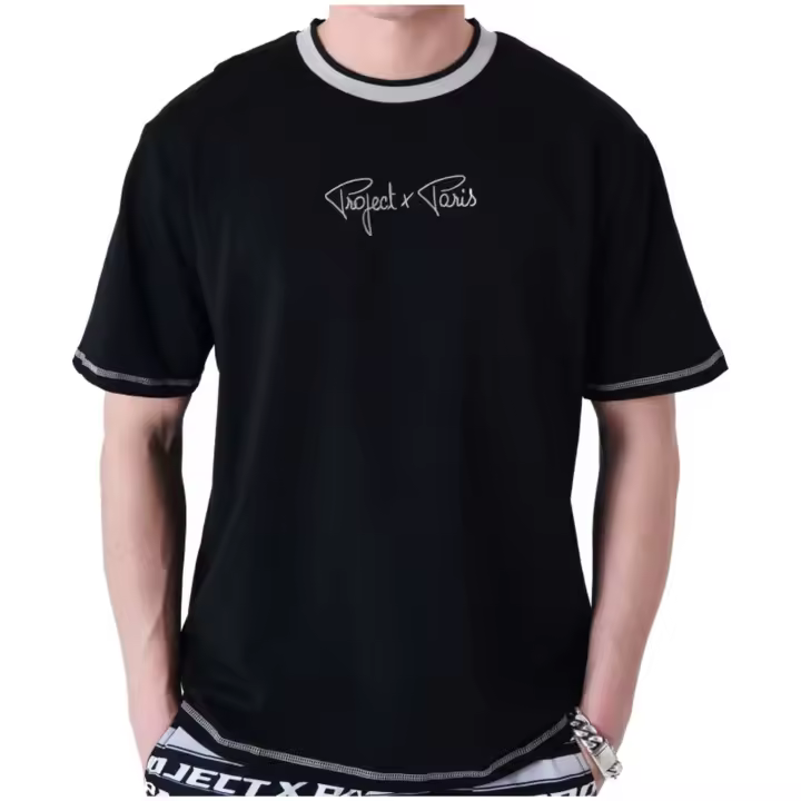 Camiseta de Manga Corta Project X Paris  para hombre en color negro - 1