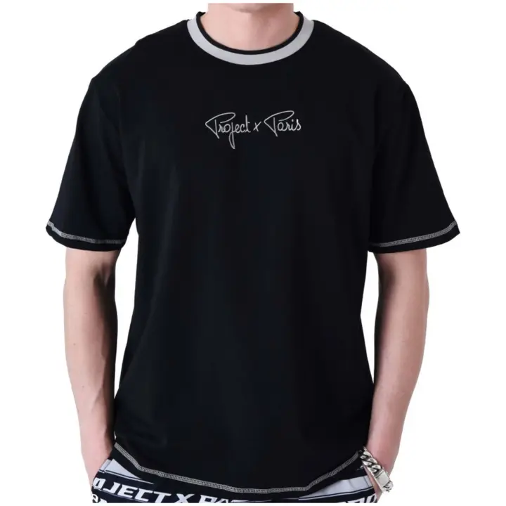 Camiseta de Manga Corta Project X Paris  para hombre en color negro - 1