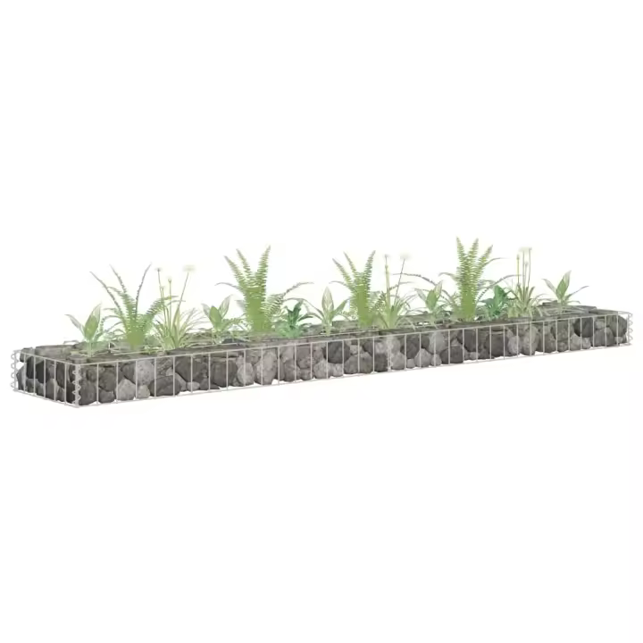 vidaXL Arriate de gaviones de acero Dimensiones 90 x 30 x 60 cm,  90 x 30 x 90 cm,  180 x 30 x 10 cm y mas - 1