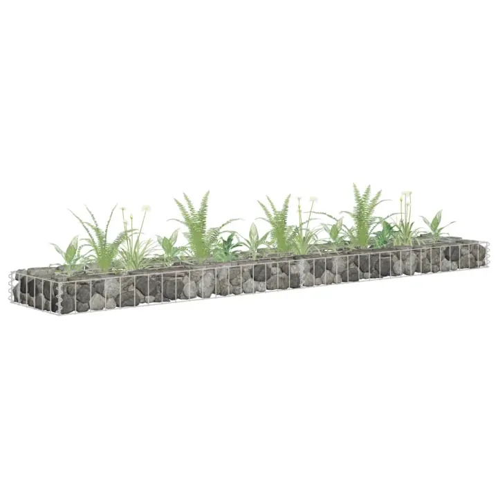 vidaXL Arriate de gaviones de acero Dimensiones 90 x 30 x 60 cm,  90 x 30 x 90 cm,  180 x 30 x 10 cm y mas - 1