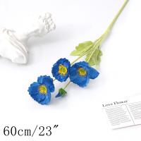 Bouquet De Flores Artificiales Azul Rosas Falsas Para Decoración Interior Hogar Jardín Bodas Fiesta Decoración Vaso Accesorios - details 7