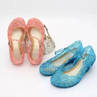 Sandalias De Verano Para Niñas Zapatos De Princesa PVC Transpirables Talla 25-37 Decoración De Cristal Estilo Cendrillon Con Tacón Suave Para Niños - details 31
