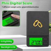 Báscula De Bolsillo Digital Precision 1000g X 0.1g Mini Para Viajes Almacenamiento De Alimentos Joyas En Gramos Y Onzas Con Pantalla LCD Retroiluminada - details 3