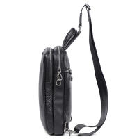 Bolsa De Pecho Para Hombre De Cuero Genuino Alta Calidad Bolso Cruzado De Moda Bolsa De Hombro Mensajera De Cuero Verdadero - details 11