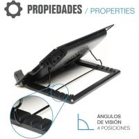 \u2013 Base Refrigeradora Portátil de hasta 17\u201d con 1 Ventilador Ultra Silencioso, Base Ajustable y Antideslizante con 4 Alturas, Incluye Cable USB-A (RP1V17) - details 2
