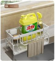 Organizador Multifuncional De Esponjas Para Cocina Estante Colgante Para Fregadero Almacenamiento De Paños Y Detergente - details 7