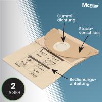 Paquete de 10 bolsas de aspiradora compatibles con Karcher WD2, MV2, reemplaza a Karcher 6.904-322,0 - details 1