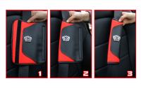 Cubiertas De Cinturón De Seguridad Para Coche En Fibra De Carbono PU Impermeables Para Adultos Jóvenes Y Niños Accesorios Interiores De Automóvil - details 0