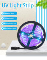 Tira De Luz UV LED 5M 300LEDs DC 12V Para Decoración De Dormitorio Y Cocina Lámpara Flexible De Desinfección Y Iluminación - details 1