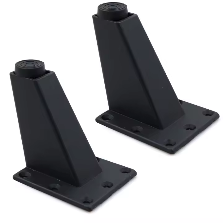 Adecuado para TV Mesa de Centro Gabinete y Otros Muebles Altura Ajustable 4 Piezas 8 x 7 6,3 cm Robusto Duradero Gran Capacidad Aluminio Resistente a la abrasión y Suave - 1