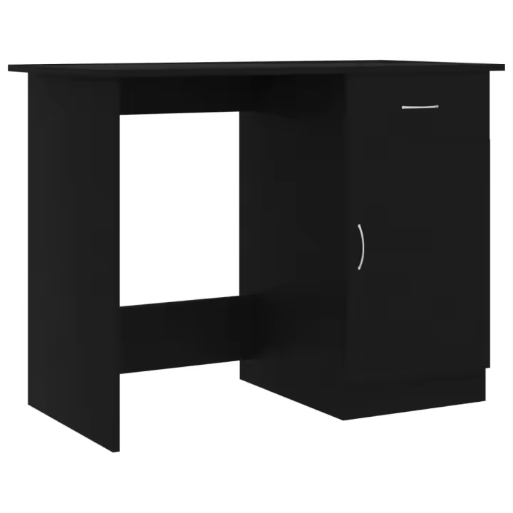 VidaXL Escritorio Newton 1 cajón + 1 puerta 76x100x50 cm - 1