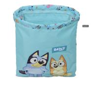 Saco niños Plano 34 cms Bluey| cómodo para niños | Diseño azul vibrante de  Bluey  | Tamaño de 34 cms. Divertido Bluey colegio excuersión - details 6