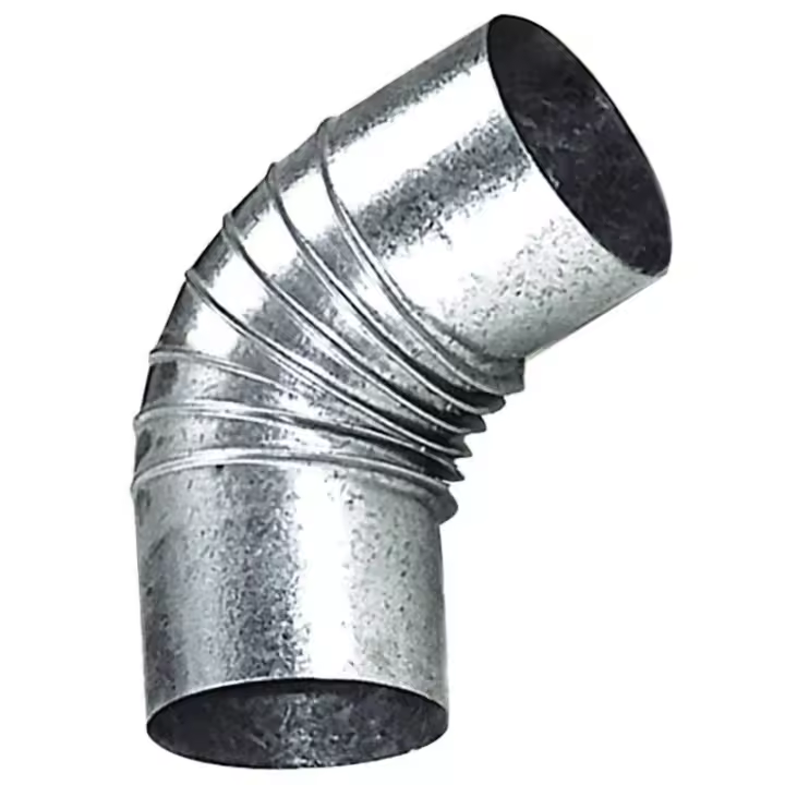 Codo estufa galvanizado de 150 mm. 90°. - 1
