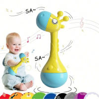 Bola De Campana De Animal Para Bebés Juguetes Educativos De Primeros Años Que Mejoran La Fuerte Del Agarre Y Fomentan El Desarrollo Visual Y Auditivo - details 0