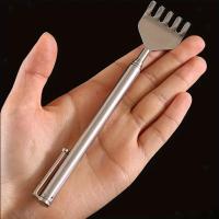 Kit De Masaje Y Rascado Telescopio De Bolsillo En Acero Inoxidable Con Clip De Bolígrafo Herramienta Práctica Para Relajación Del Cuerpo - details 3