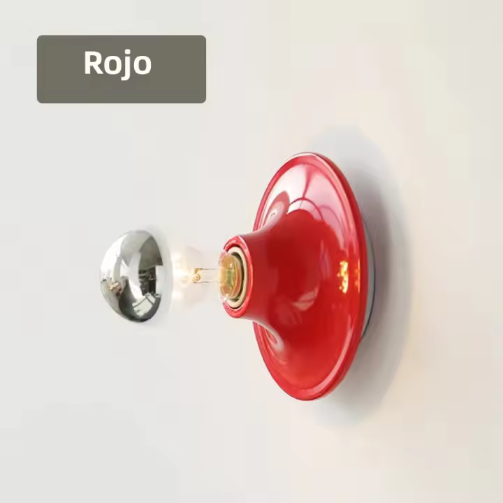 Lámpara De Pared Creativa Vintage Retro Para Pasillo Balconón Luz De Techo Dorada Naranja Roja Blanca Decorativa Soporte De Cobre Amarillo Para Dormitorio Sala De Estar Cocina Baño - 1