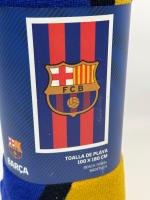 Toalla Playa Piscina Infantil FC Barcelona 100x180cm de microfibra para niños y adultos - details 0