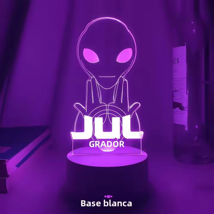 Lámpara De Mesa Colorida Anime 3D Julien Mari Para Decoración De Habitación De Niños Y Escritorio De Oficina Regalo Ideal - 1