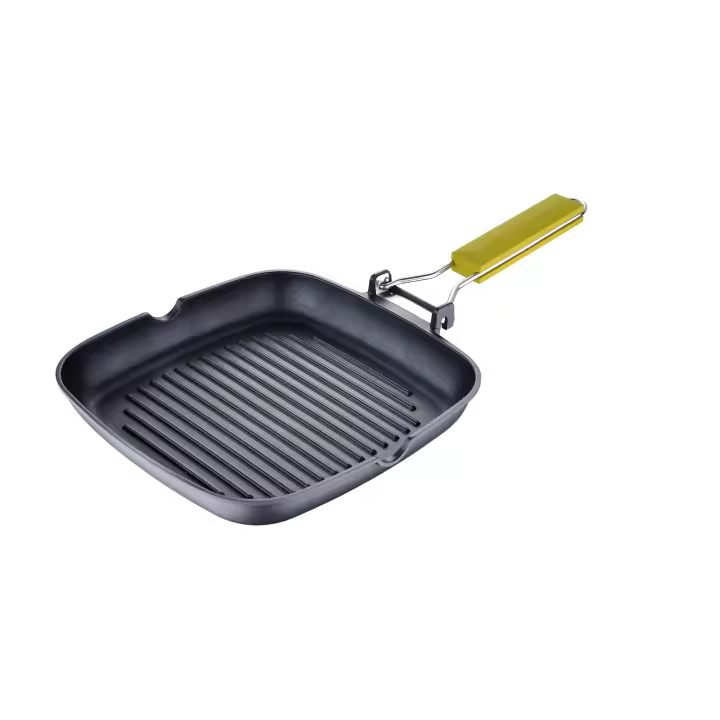 Sartén Asador 24x24x3.7cm Aluminio Fundido Verde Safari Benetton - 1