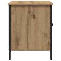 Cabinet de TV vidaXL de roble artesanal 80x40x50 cm de madera procesada y acero - details 4