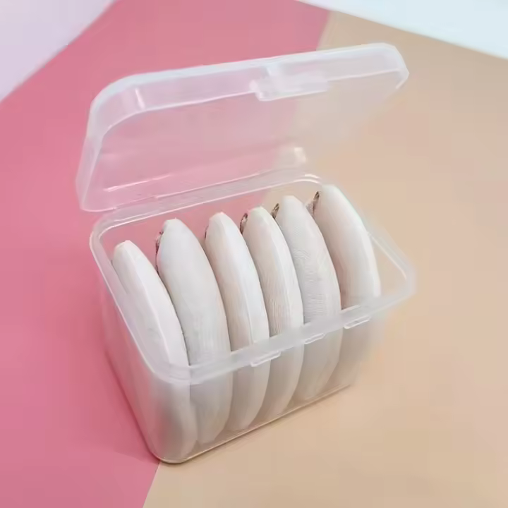 Paquete de 6 esponjas de maquillaje de terciopelo, perfectas, suaves y ligeras, triangulares, tamaño 12cm - 1