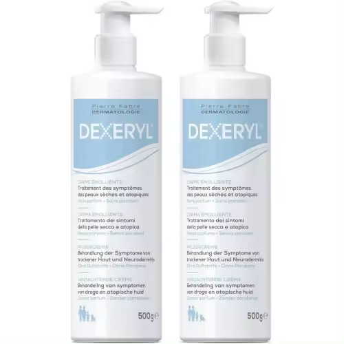 Dexeryl Crema Emoliente Duplo 2x500 gr - 1