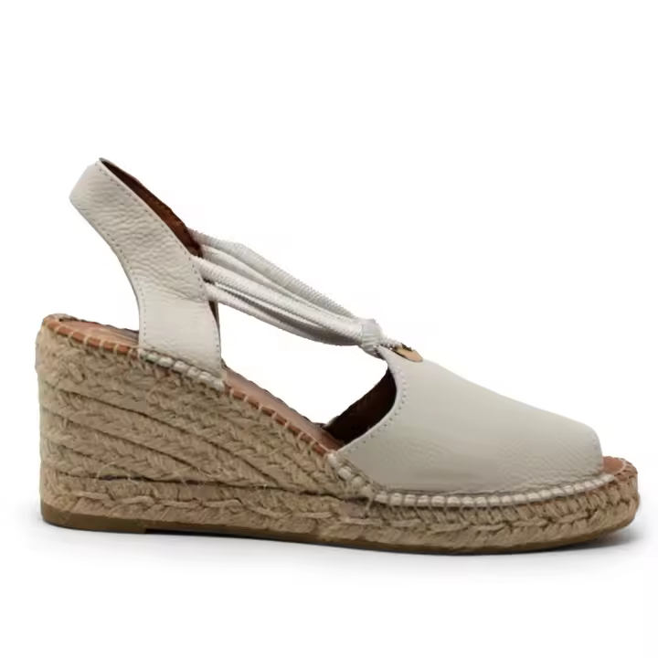 Alpargatas de mujer VIGUERA 2143 VAINILL SANDALIA ELASTICO CUÑA YUTE VAINILLA 35890 25V - 1