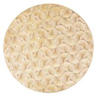 Mantelera De PVC Estilo Moderno Con Flor Dorada Cojín De Aislamiento Resistente Al Calor Para Hogar Navidad Decoración De Mesa Y Tazas - details 5