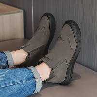 Botas Cortas Antideslizantes Y Resistentes Al Desgaste Para Hombre Estilo Británico Altas Para Otoño Zapatos De Trabajo Para Sitio De Construcción Casual - details 9