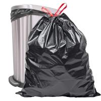 30pcs Sacos De Basura Negros De Gran Capacidad 35 Galones Con Cordones Para Cocina Anti-Desbordamiento Y Anti-Quemaduras - details 7