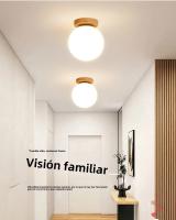 Lámpara De Techo Moderna IRALAN Con LED Y Madera Sólida Bombilla Incluida Decoración Para Habitación Estilo Contemporáneo Luz De Ambiente Para Dormitorio Y Sala - details 2