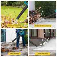 Soplador de hojas inalámbrico de 21 V, 1 batería + 1 cargador, 6 velocidades, 3000 W, 18 000 RPM, viento potente, ideal para césped, patio y jardín - details 6