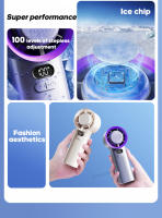 KINSCOTER-ventilador Turbo portátil de mano, mini ventilador Personal regular with 100 velidades de Viento, funciona con Pilas, Eléctrico, para almohadas - details 2